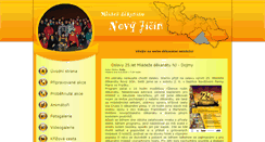 Desktop Screenshot of mladeznj.signaly.cz