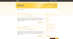 Desktop Screenshot of nebe7.signaly.cz